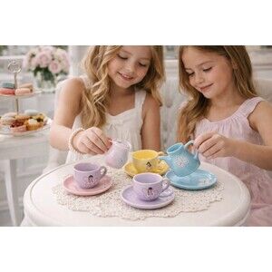 Princess Tea Partial Set Cups & Saucers Disney Parks Made In Thailand See Pics